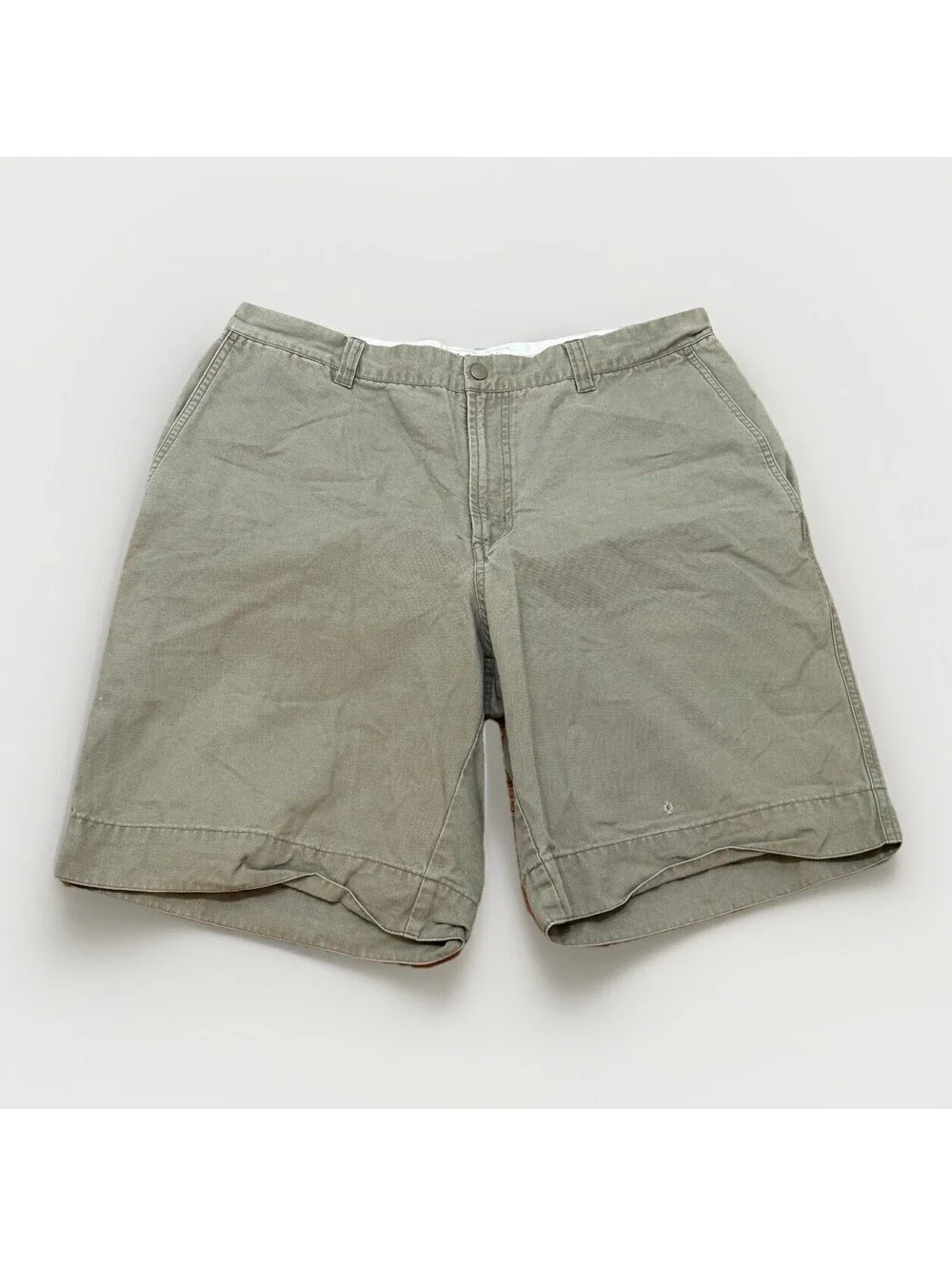 Columbia Olive Green Cotton Casual Hiking Shorts Men’s 36